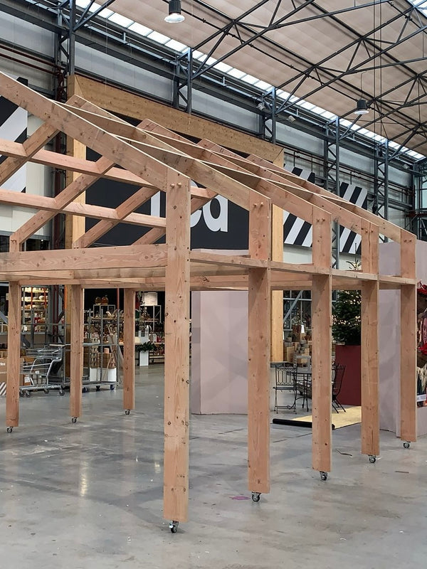 Houtskelet voor presentatie